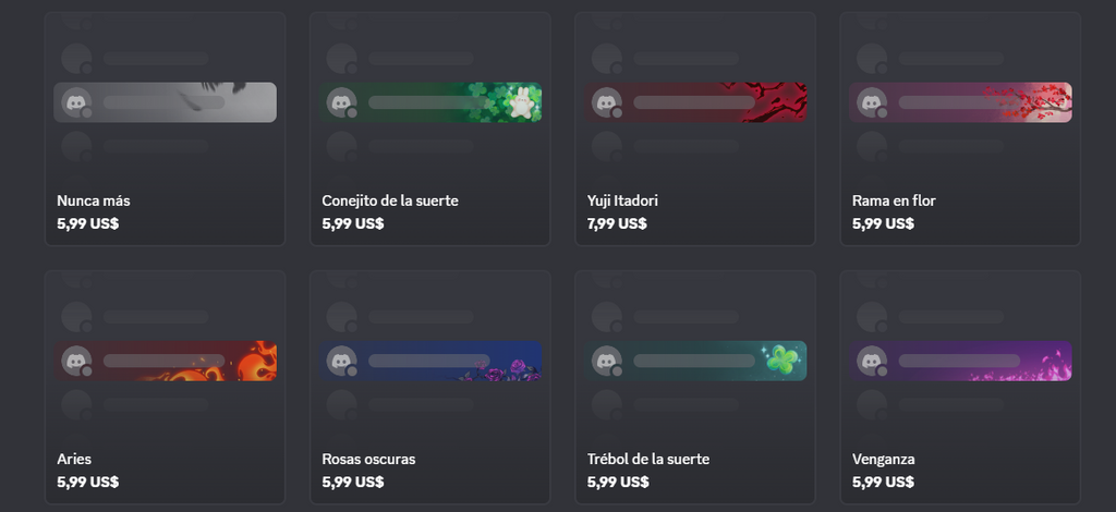 Decoraciones y Efectos - Discord Profile